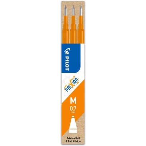 Wkład FRIXION 0,7mm pomarańczowy (3szt) BLS-FR7-O-S3 PILOT