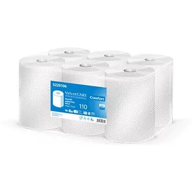 Ręcznik papierowy AFH VELVETCare rola MAXI 110m (6 sztuk) 2 warstwy 100% celuloza 5220106 Comfort
