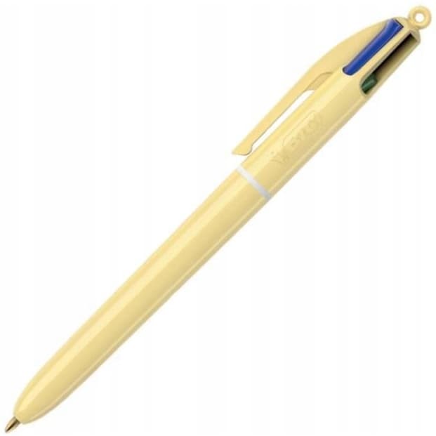 Długopis 4 COLOURS pastel żółty BIC