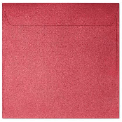 Koperta 145x145mm PEARL czerwona P 120g. (10szt.) 280717 Galeria Papieru