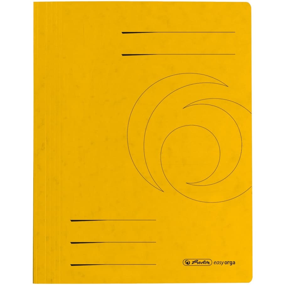 Skoroszyt kartonowy A4 żółty 11094679 HERLITZ