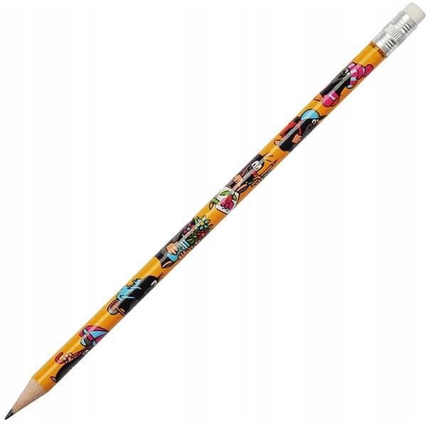 Ołówek grafitowy z gumką HB KRECIK 1231/KR KOH-I-NOOR