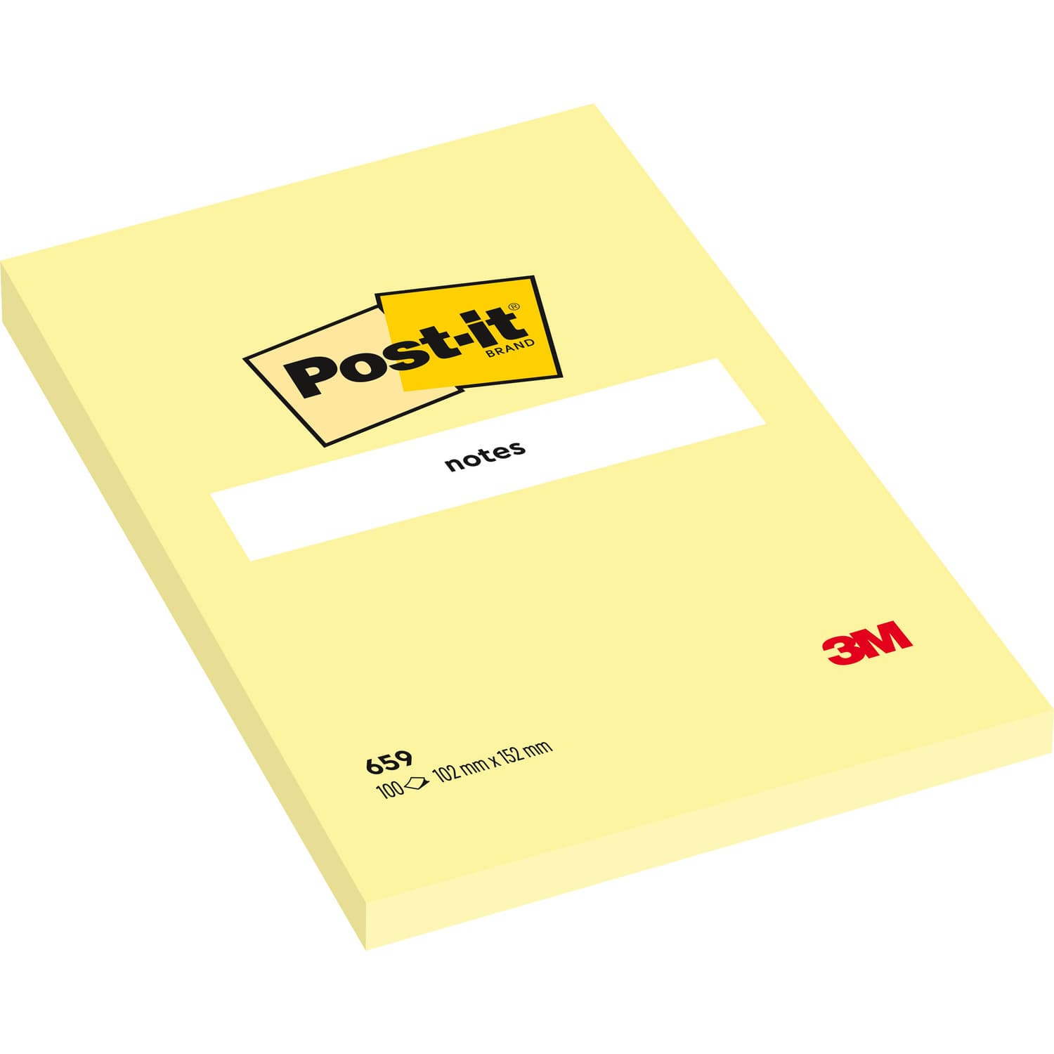 Bloczek samoprzylepny 102x152mm 100k żółty POST-IT 659 FT510010612 3M