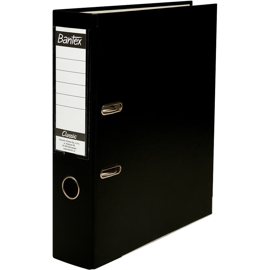 Segregator na dokumenty A4 75mm CLASSIC czarny 400044103 BANTEX BUDGET