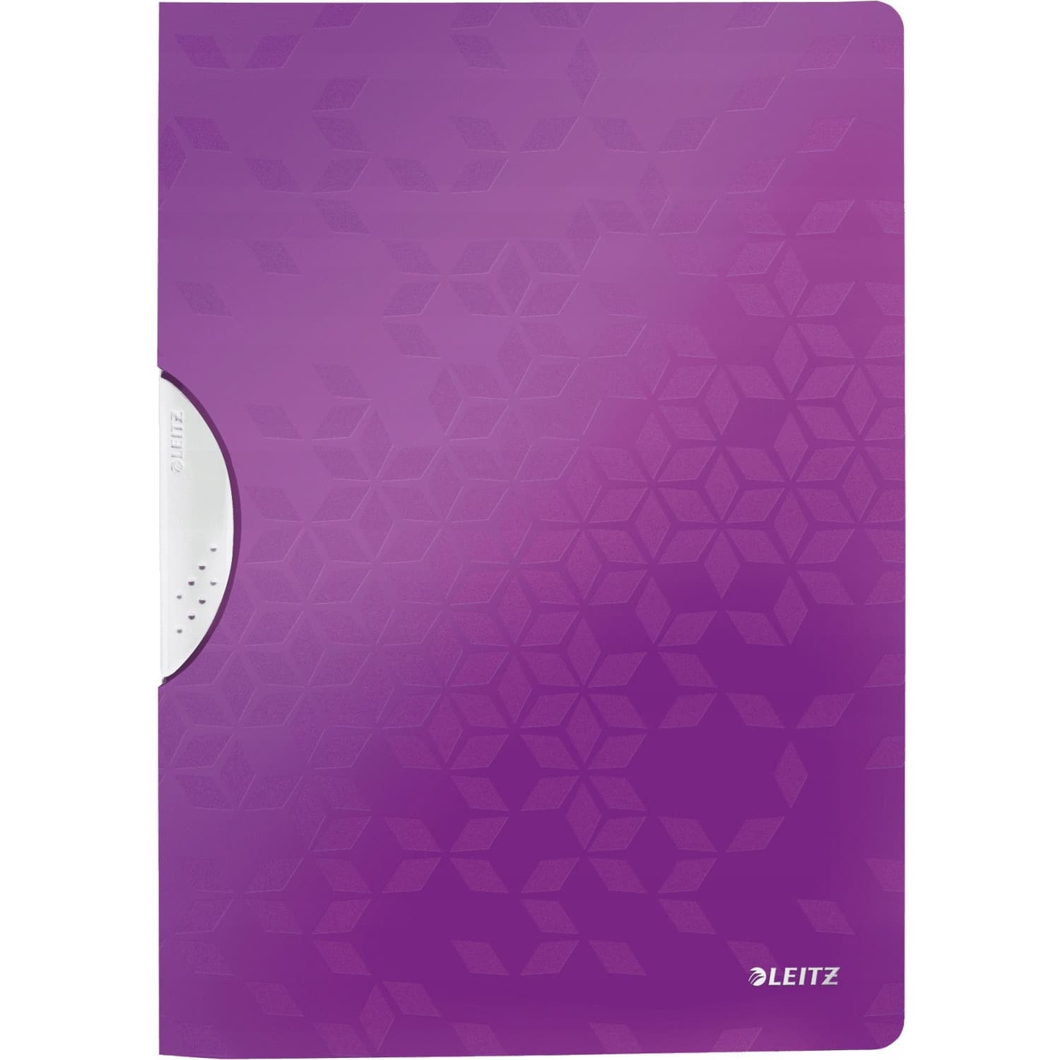 Skoroszyt z klipem LEITZ WOW fioletowy 41850062