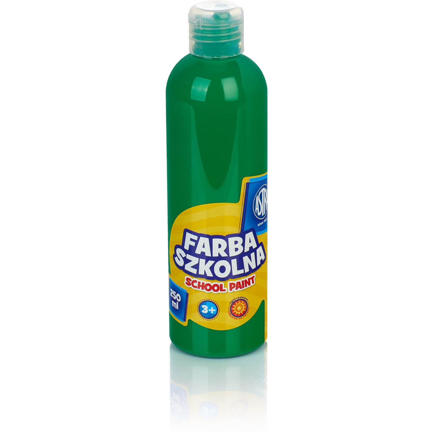 Farba szkolna Astra 250 ml - zielona jasna 301217014 ASTRA