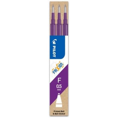 Wkład FRIXION CLIKER 0,5mm fioletowy (3szt) PIBLS-FR5-V-S3-E PILOT