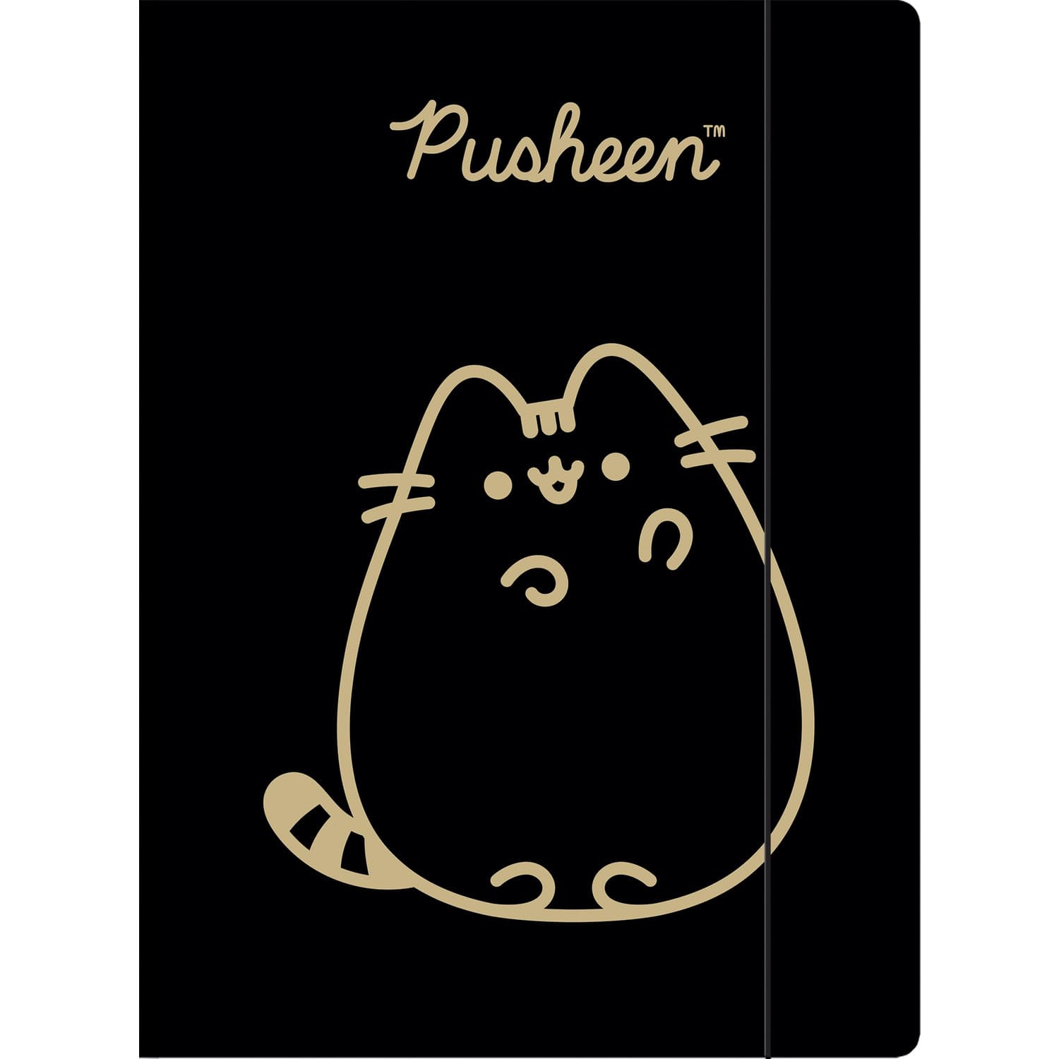 Teczka z gumką na dokumenty A4 300g Pusheen Gold UNIPAP