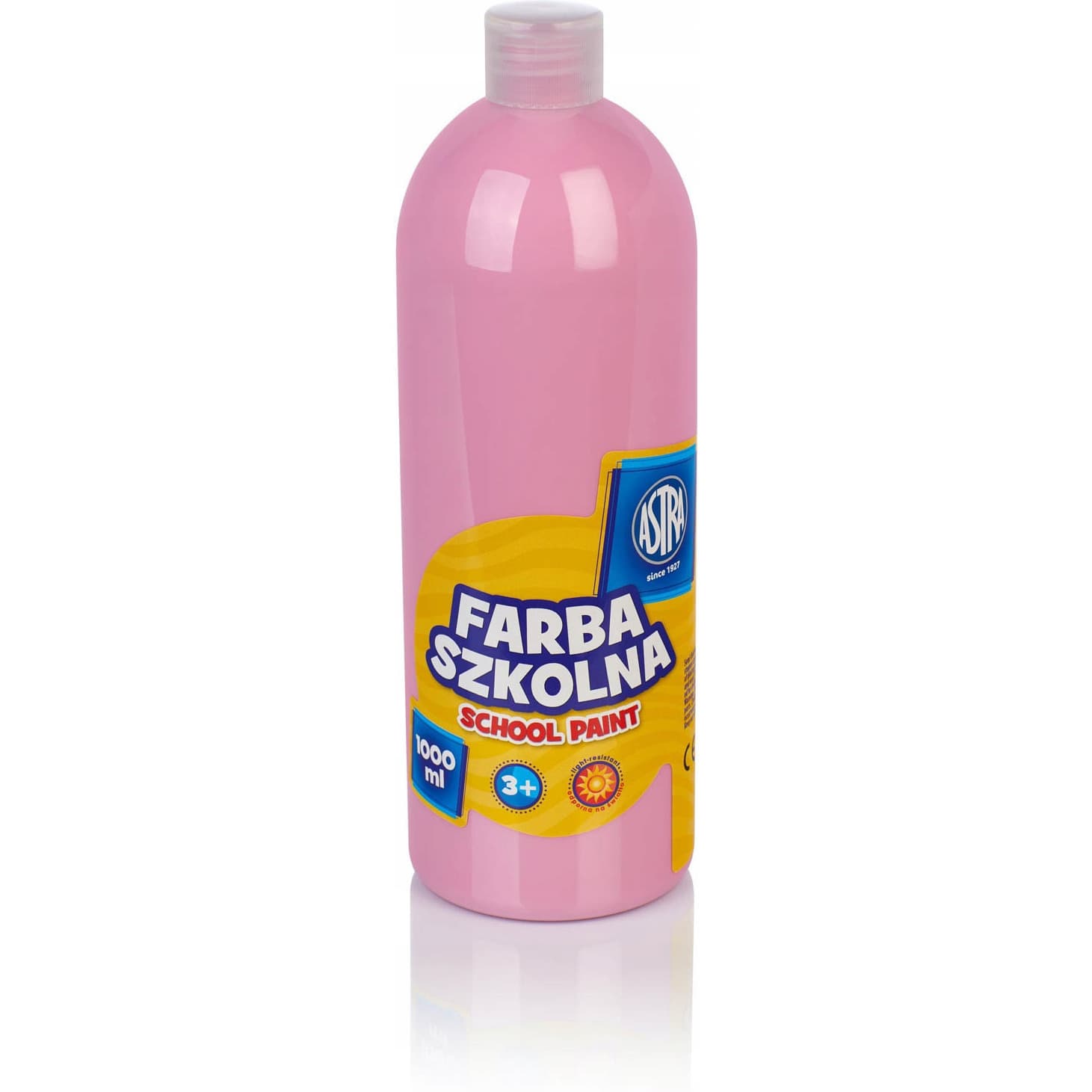 Farba plakatowa szkolna 1000ml jasna różowa 301217061 ASTRA