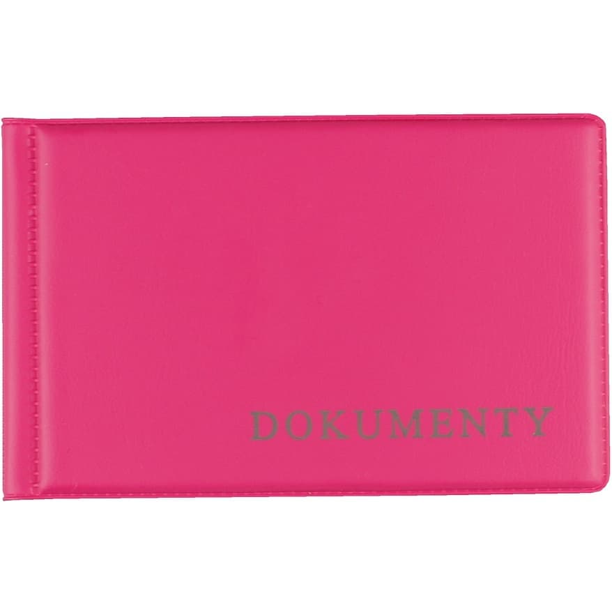 Okładka na dokumet.małe pink BIURFOL KOD-02-03
