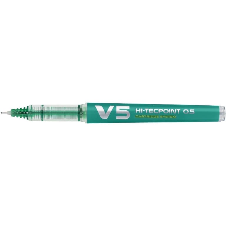 Cienkopis V5 CARTRIGE SYSTEM 0.5mm zielony PIBXC-V5-G-BG PILOT