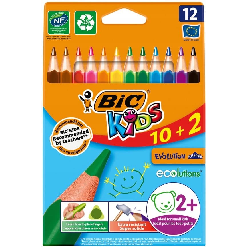 Kredki EVOLUTION TRIANGLE 10+2 8871463 BIC