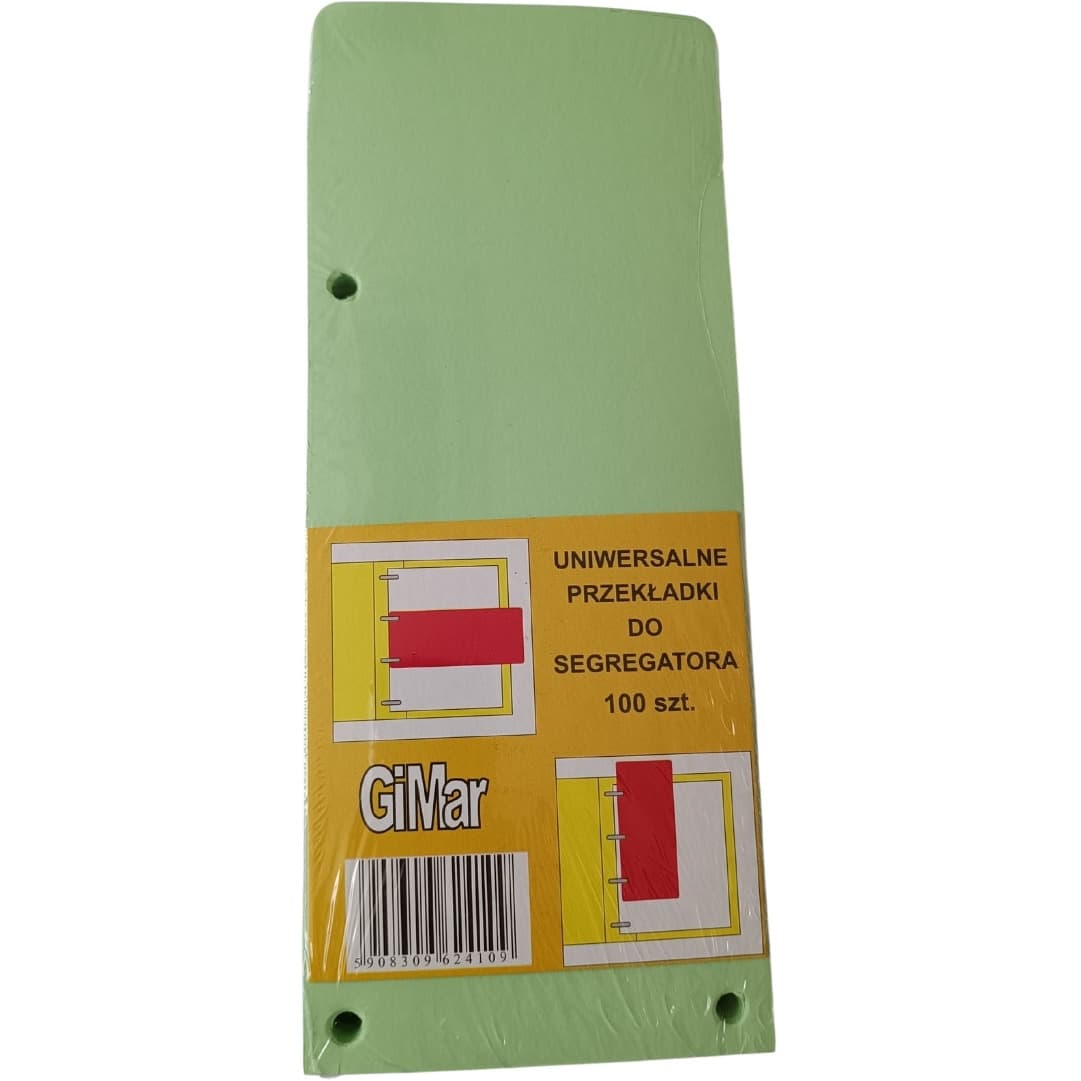 Przekładki 98x240 wąskie (100szt.) odcienie zieleni BREWIS