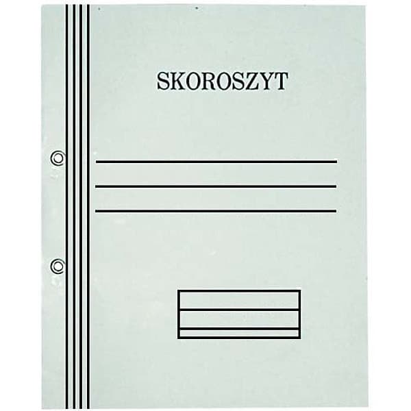Skoroszyt oczkowy biały A4 pełny 300g 50szt. KIEL-TECH 4-00723