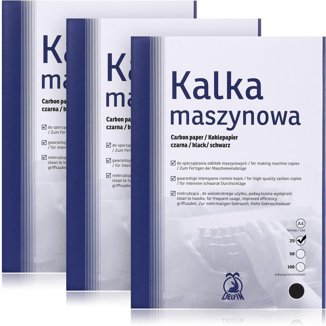 Kalka maszynowa A3 100 ark. DELFIN