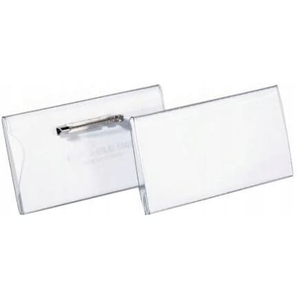 Identyfikator 40x75 mm z agrafką Przezroczysty(5 sztuk) 860119 DURABLE