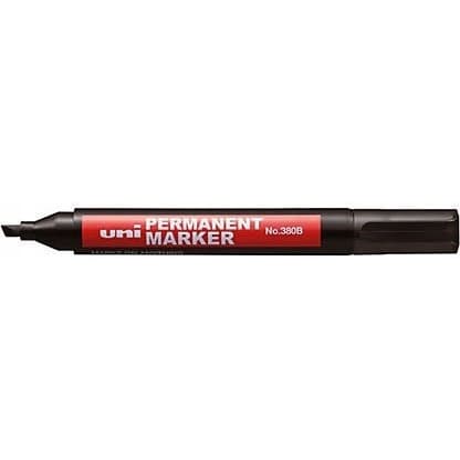 Marker permanentny UNI NO-380B ścięty czarny