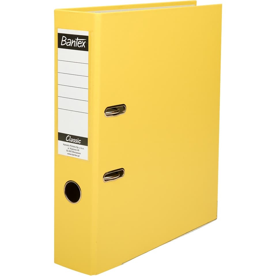 Segregator na dokumenty A4 75mm CLASSIC żółty 400044672 BANTEX BUDGET