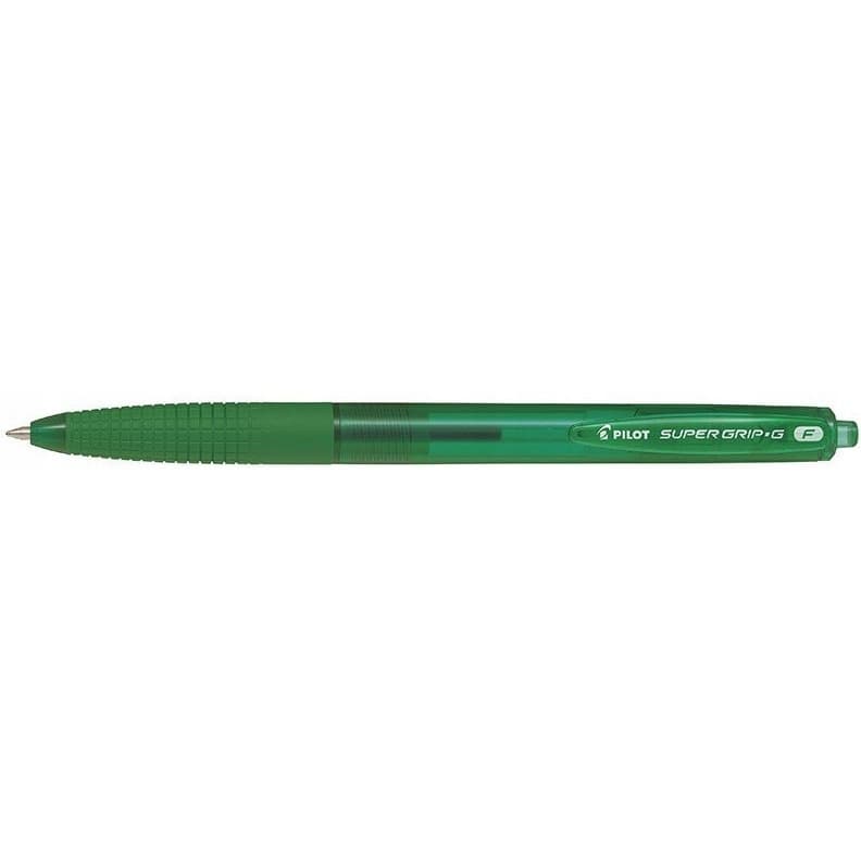 Długopis olejowy automatyczny PILOT SUPER GRIP zielony BPGG-8R-F-GG