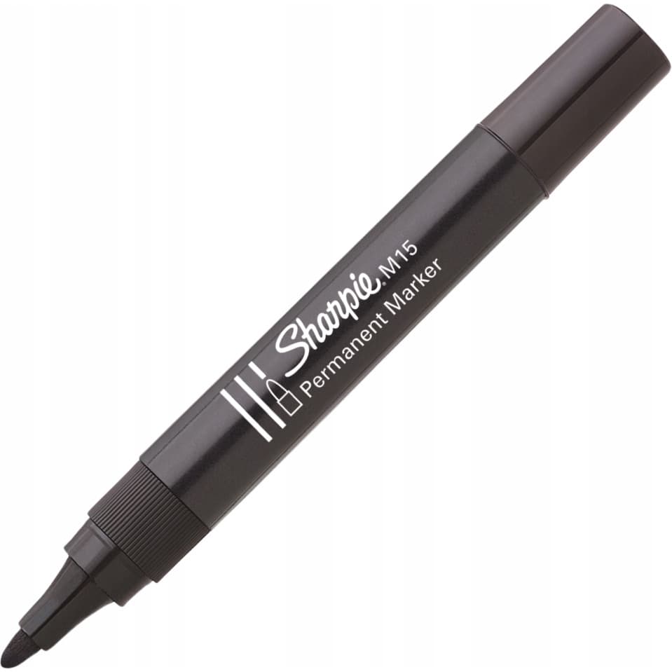 Marker permanentny M15 okrągły czarny SHARPIE S0192584