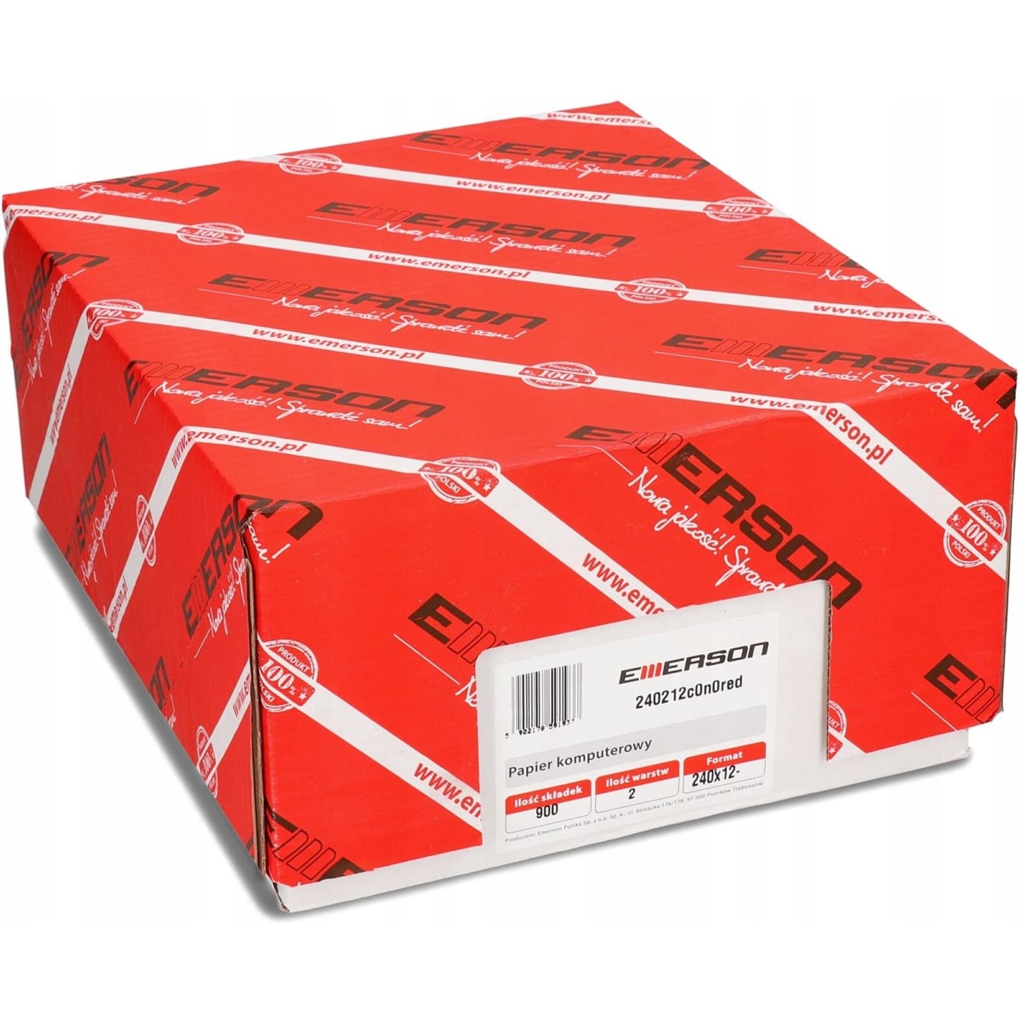 Papier komputerowy C240-2 240212C0N0red 900 składek EMERSON