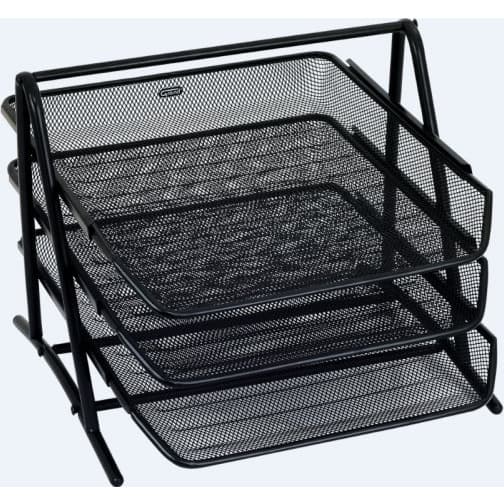 Stojak na dokumenty czarny metalowy GR-069 3-szufladki 120-1117 GRAND