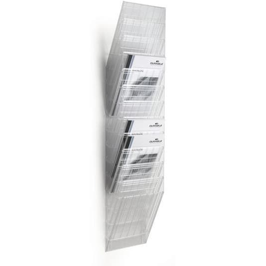Zestaw 12 pojemników A4 przezroczystych pionowych 1709763400 FLEXIBOXX DURABLE