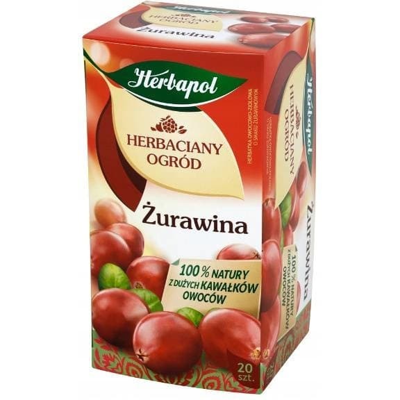 Herbata HERBAPOL owocowo-ziołowa (20 saszetek) Żurawina HERBACIANY OGRÓD