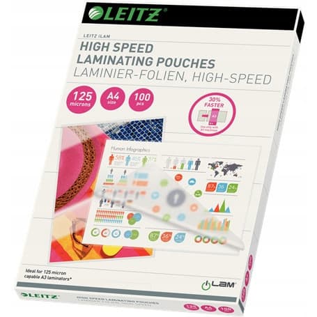 Folia do laminacji Speed A4 125mic (100szt.) 74300002 LEITZ