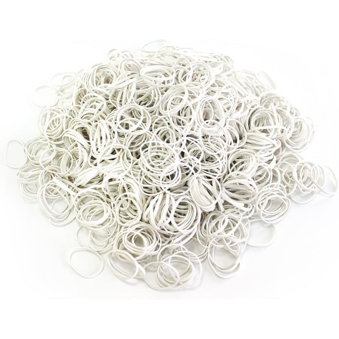 Gumki recepturki 1kg średnica 80mm białe 1,5x1,5mm białe EMERSON gurewe80x1.5x1.5