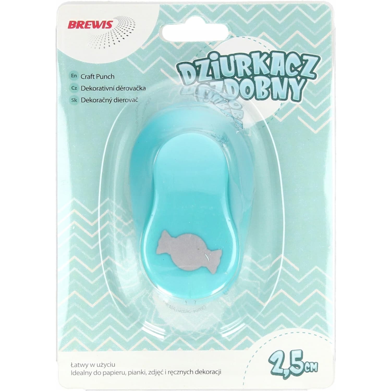 Dziurkacz ozdobny 2,5 cm CUKIEREK D25-24 BREWIS
