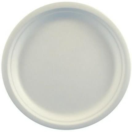 Talerz z trzciny cukrowej 23cm, biały (50szt)45190/89735 100% biodegradowalny