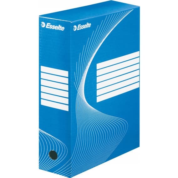 Pudło archiwizacyjne na dokumenty 100mm Standard niebieskie 128421 ESSELTE