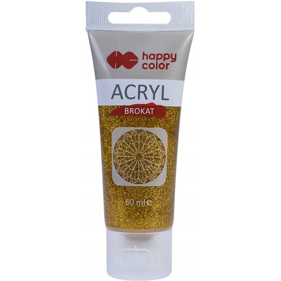 Brokat akrylowy 60ml złoty Happy Color HA 7370 0060-101