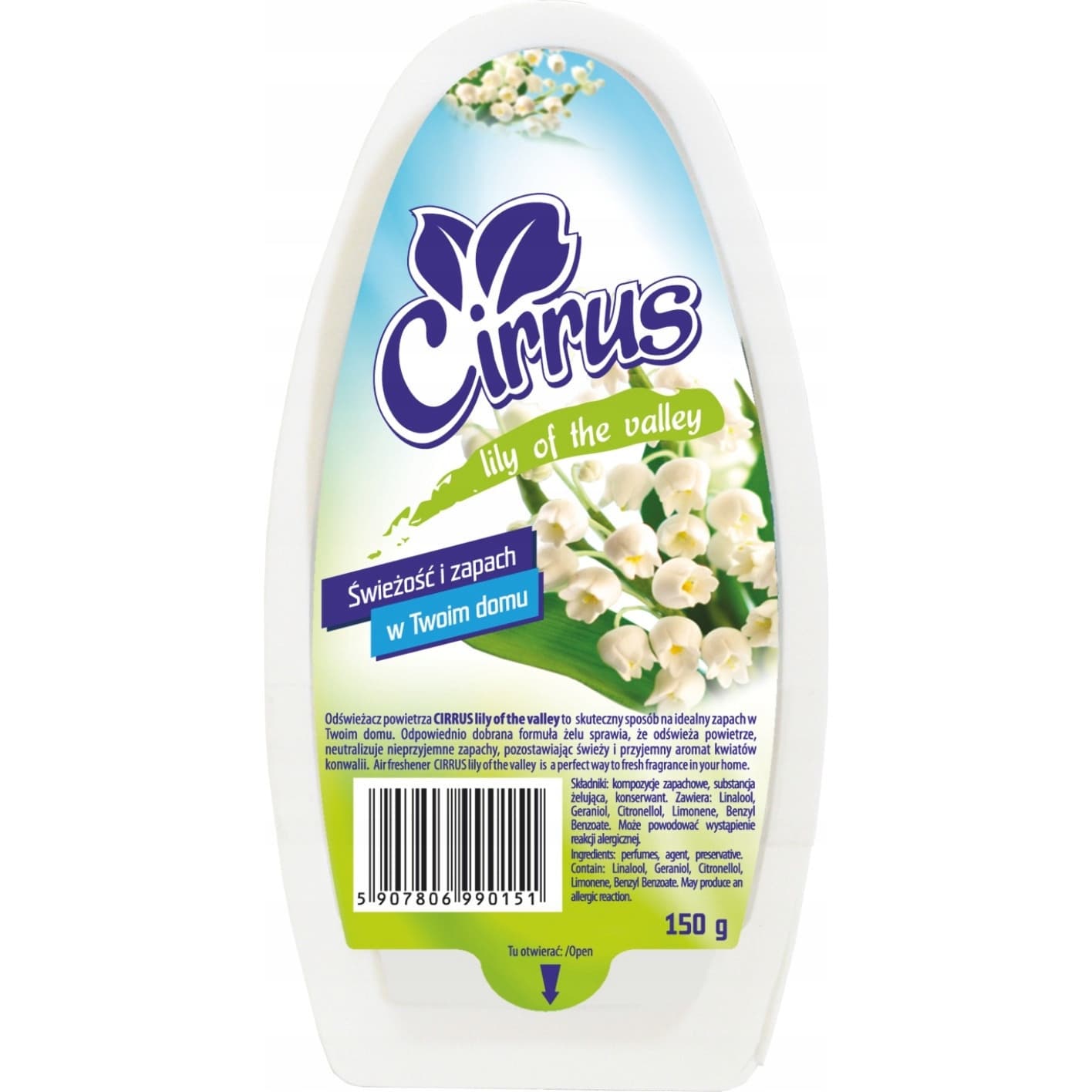 Odświeżacz żel 150g CIRRUS konwalia