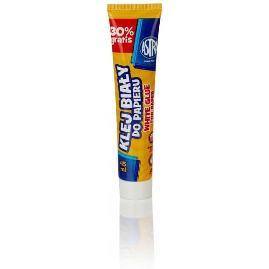 Klej szkolny do papieru w tubce 45ml biały 83467901 ASTRA