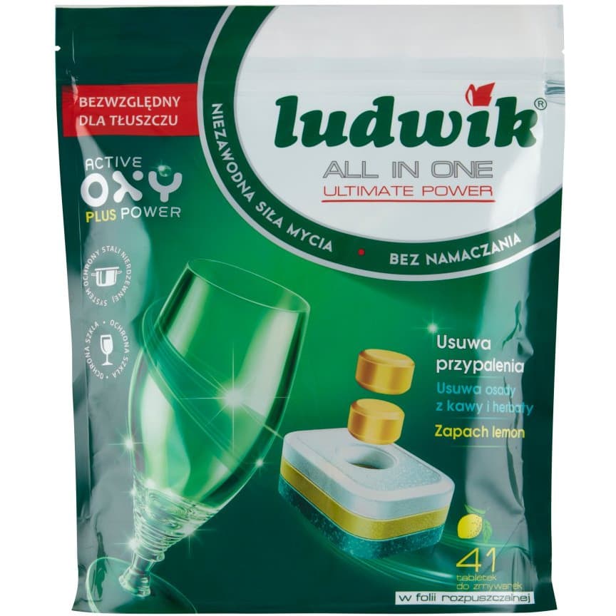 Tabletki do zmywarki LUDWIK(41 tabletek) zapach lemon All In One