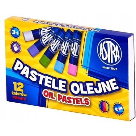 Pastele olejne zestaw 12 kolorów kredki 313112001 ASTRA