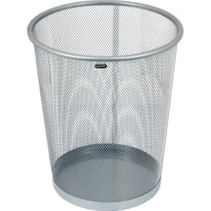 Kosz na papier srebrny metalowy ( siatka) 12 litrów GR-020S 120-1128 GRAND
