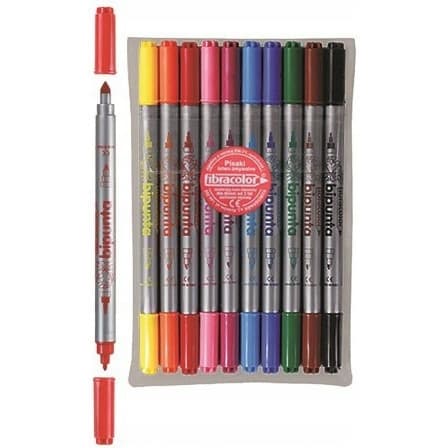 Flamastry DOUBLE POINT 10szt. FIBRACOLOR 584SW EURSPARK