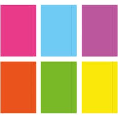 Teczka A4+ z gumką FLUO mix kolorów (10sztuk) INTERDRUK