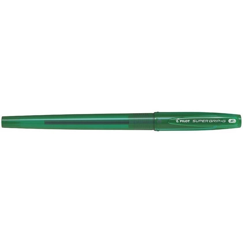 Długopis olejowy ze skuwką PILOT SUPER GRIP zielony BPS-GG-F-G