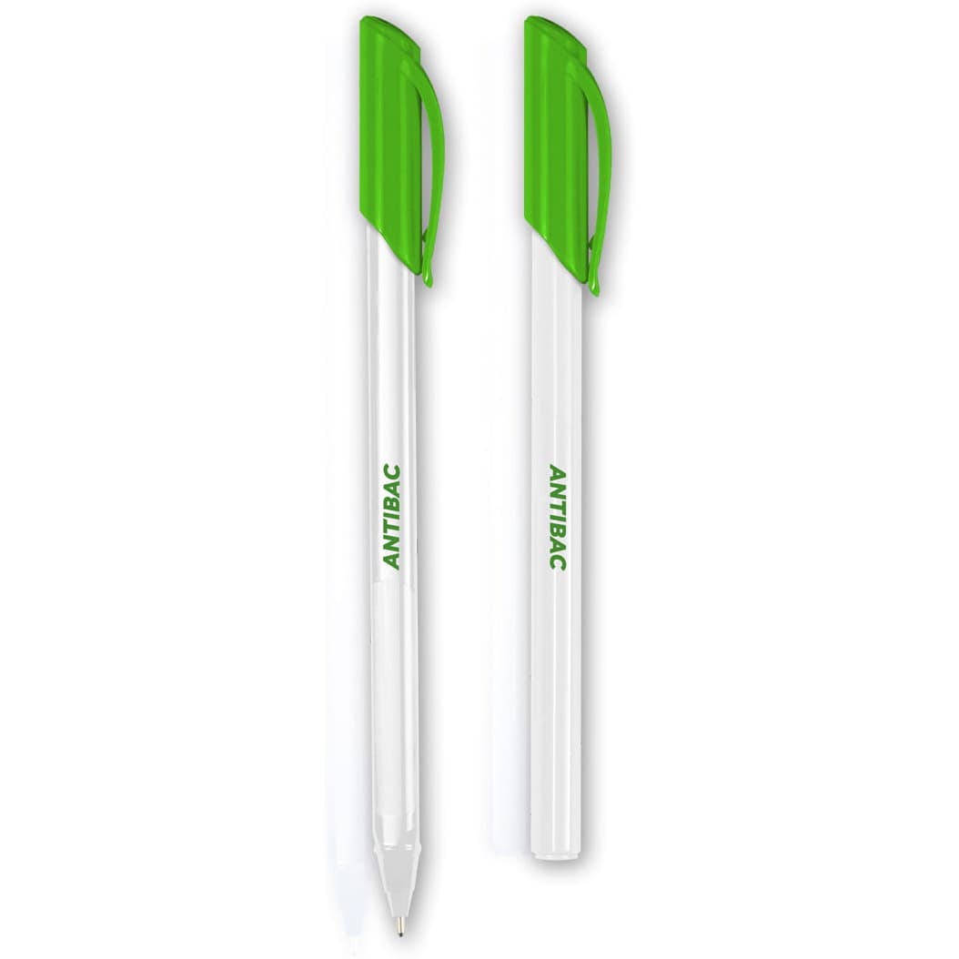Długopis FLEXI trio ANTIBATERIAL 1mm niebieski zabija 99% bakterii TT 8105 PENMATE