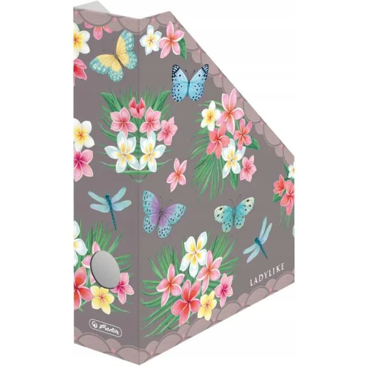 Pojemnik na dokumenty czasopisma 7cm tekturowy LADYLIKE BUTTERFLIES 50043989 HERLITZ