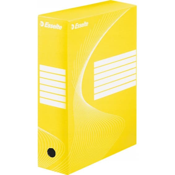 Pudło archiwizacyjne na dokumenty 100mm Standard żółte 128423 ESSELTE