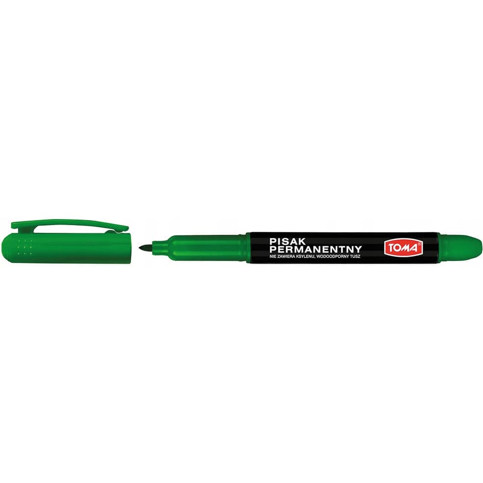 Marker permanentny okrągły zielony 1mm TO-324 TOMA