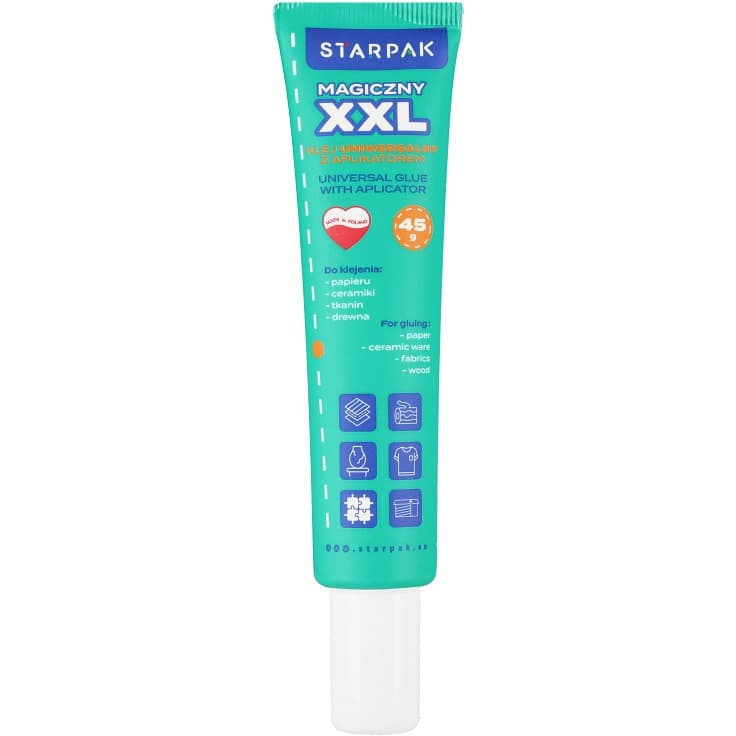 Klej magiczny XXL w tubie z aplikatorem 45g. 547939 STARPAK