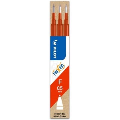 Wkład FRIXION CLIKER 0,5mm czerwony (3szt) PIBLS-FR5-R-S3-E PILOT