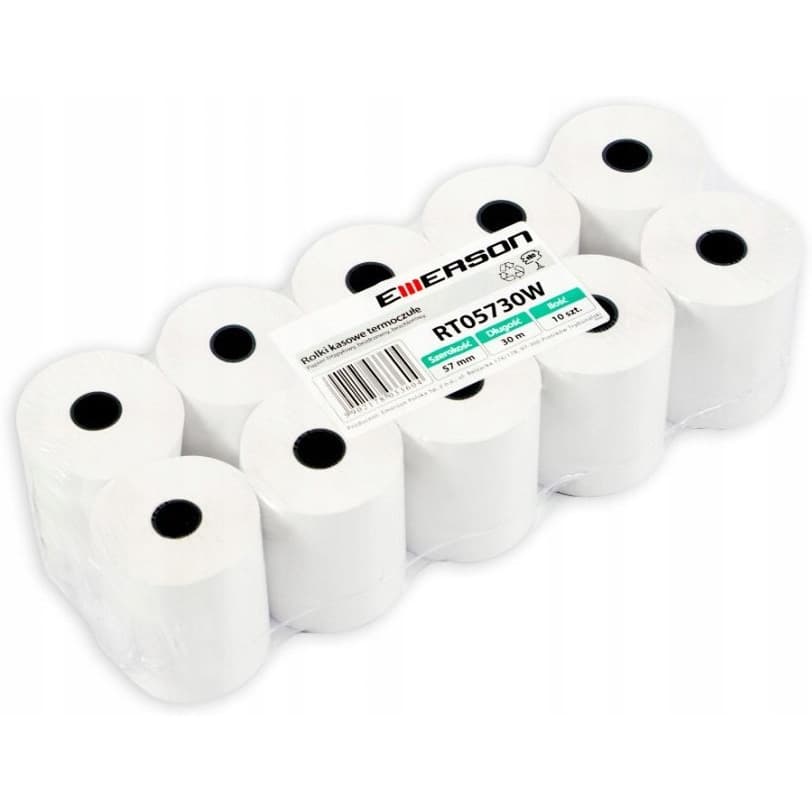 Rolki termiczne 38x30m 10szt EMERSON rt03830wkbpaf BPA FREE bez bisfenolu