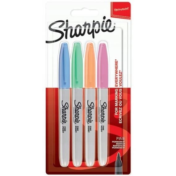 Markery permanentne SHARPIE FINE PASTEL 4kol. 2065402